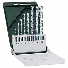 Bosch 2609255462 Masonry Drill Bit Set, 8 Pieces