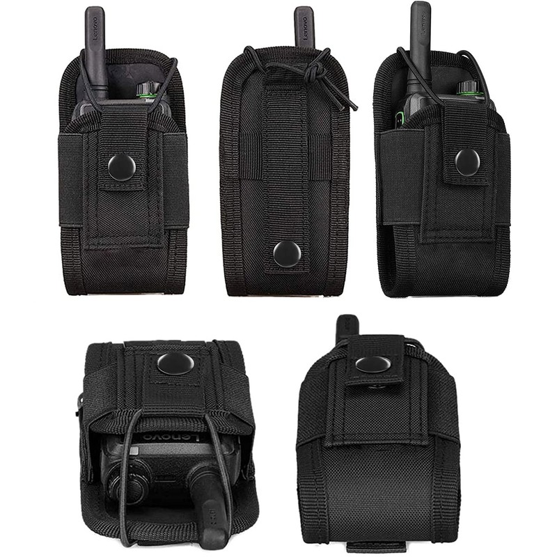 Litensh Molle Radio Holder Holster Tactical Walkie Talkie Pouch Case