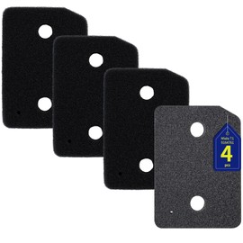 Set of 4 Tumble Dryer Filters for Miele T1 9164761 Heat Pump Dryer, Fine / Coarse 207 x 157 x 30 mm Tumble Dryer Base Filter, Filter for Miele T1 Replacement Part