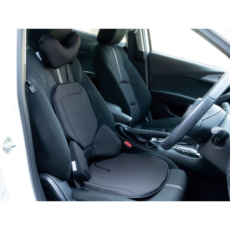 EXGEL HUD12-TB Hug Drive Neck Cushion, Twill Black