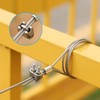 KAHEIGN 20Pcs Wire Rope Clips, Stainless Steel M5 Cable Clamp