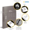 HERMA Ring Binders A4 Turquoise Translucent Set of 3 Slim