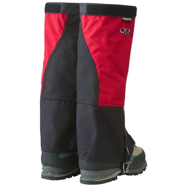 Outdoor Research OR Expedition Croco Gaiter, Chile/Black, Large Size, 10.2 - 11.4 inches (26 - 29 cm), 19842538413007