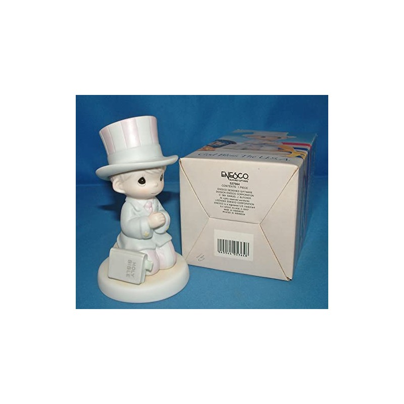 Precious Moments God Bless The U.S.A Patriotic Figurine