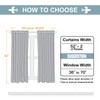 ChrisDowa White 100% Blackout Curtains for Bedroom with Black Liner,