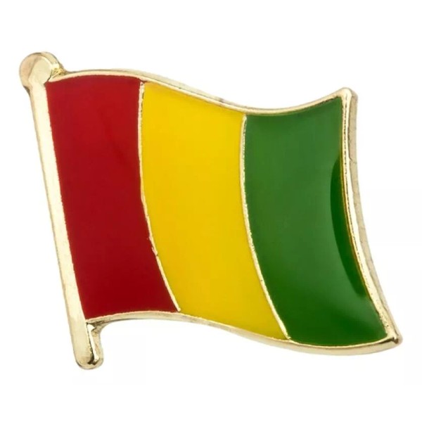 PatchesOhoul Guinea Flag Lapel Pin - 5/8" x 5/8"