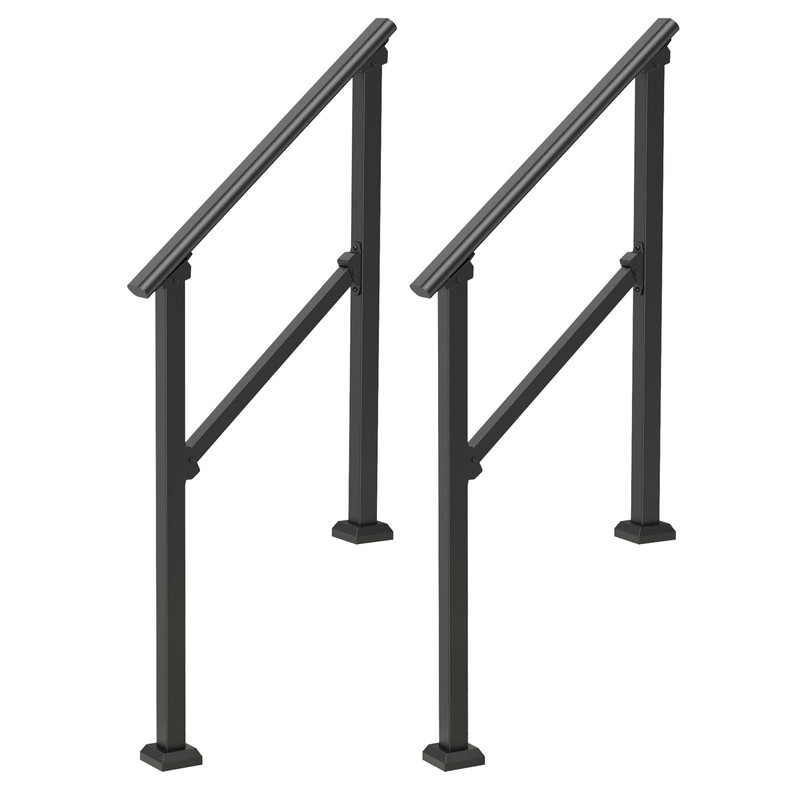 VEVOR Handrails for Outdoor Steps, 2 PCS 2 Step Stair