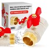 Ball Valve with Butterfly Handle Pack Nut Female Thread 1/2