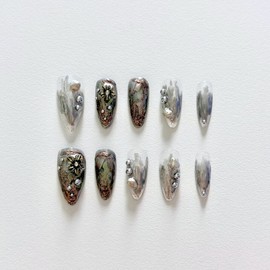 [Trace] Handmade nail tips - Coffin Egg / [흔적 Trace] 수제네일팁 - 코핀에그