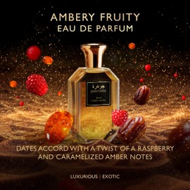 Jawhara Sweet Dates | Ambery Fruity Eau de Parfum 3.3 fl oz | Notes of Raspberry, Medjool Dates, and Rich Amber | Long Lasting | Everyday Wear | TSA Compliant | Sweet Fragrance for Women