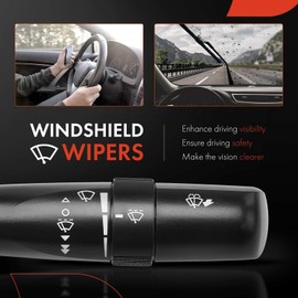 A-Premium Windshield Wiper Switch Compatible with Toyota Camry 2012-2013, Corolla 2008-2013, Tundra 2008 2014, Yaris 2006-2011 & Lexus ES350 2008 2011, CT200h 2011-2012