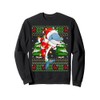 Dolphin Christmas Lights Santa Costume Ugly Xmas Sweaters Sweatshirt