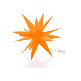 LED Outdoor Star Christmas Orange Weatherproof for Indoor and Outdoor Use 56 cm with Timer