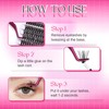 FADLASH Cluster Lashes D Curl Wispy Individual Lashes DIY Eyelash