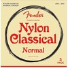 Fender Nylon Acoustic Strings, 100 Clear/Silver, Tie End, Gauges .028-.043,