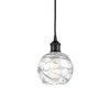 Athens Deco Swirl - 1 Light Mini Pendant in Industrial