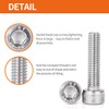 M4-0.7 x 25mm Socket Head Cap Screws Bolts, Stainless Steel