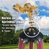 Chapin 4993: Heavy Duty Brass Head Tripod Impact Lawn Sprinkler,