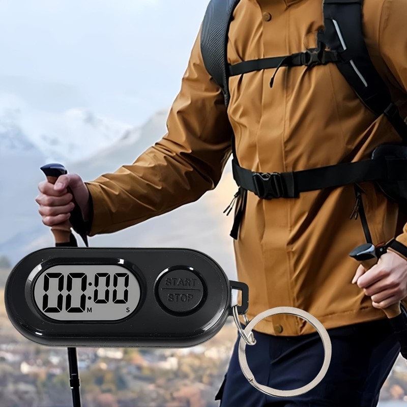 Keychains Stop Watch,Stop Timer Keychain,Mini Digital Watches,LCD Digital Clock with