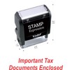 StampExpression - Important Tax Documents Enclosed Office Self Inking Rubber
