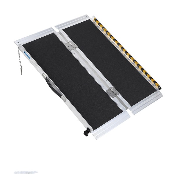 Portable Wheelchair Ramp 4 FT,Aluminum Folding Handicap Ramp for Home