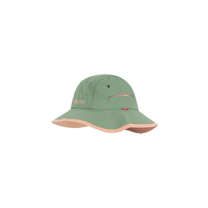 Trollkids Kids Troll Hat, Leaf Green/Dahlia