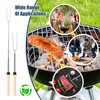 Pack of 8 Telescopic Marshmallow Barbecue Skewers, Stainless Steel Marshmallow