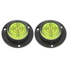 sourcing map 2pcs High Precision Horizontal Bubble Level 49x16.5mm Round