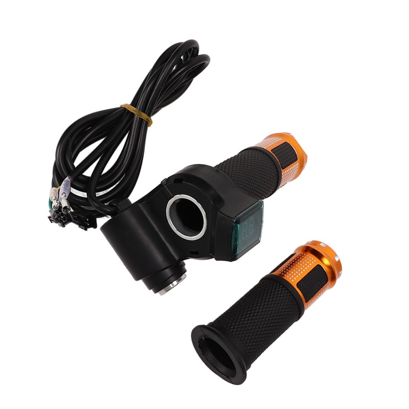 One Pair Electric Bike Throttle Handlebar with Red Screen Lock