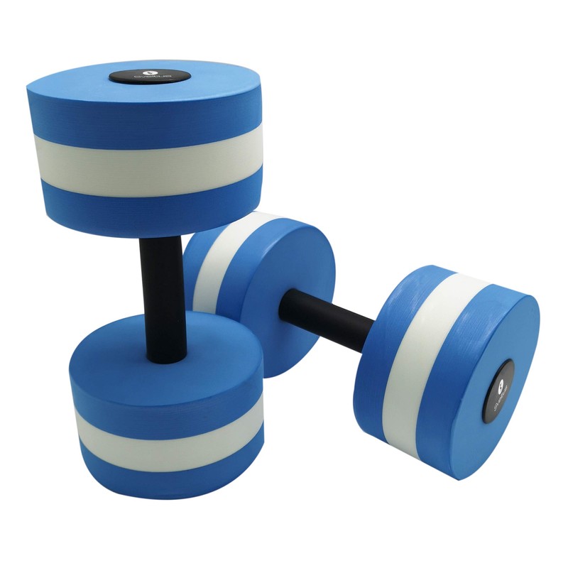 Sveltus Unisex Adult Foam Dumbbell, Blue & White, One Size