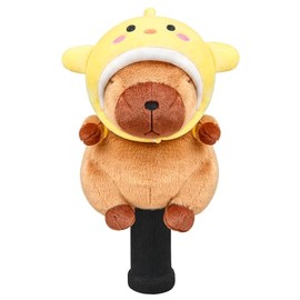 Funny Chick Hat Capybara Golf Headcover, Animals Plush Golf Club Head Covers, Small Size Fits Hybird and Irons, Large Size Fits Standard 460cc Driver Head