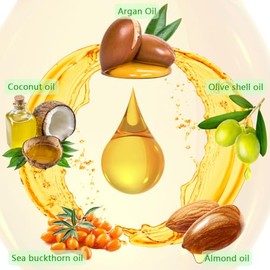 Aceite Para El Cabello Con Tratamiento De Argán Marroquí Para El Cuidado Y Reparación Del Cabello De Lujo, Tratamiento De Argán Extra Fuerte, Tratamiento De Aceite Capilar Para Puntas Abiertas,