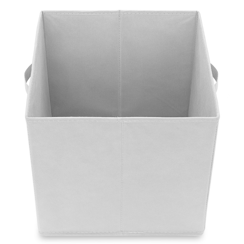 Casafield Set of 6 Collapsible Fabric Cube Storage Bins, White