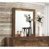 Acme Morales Square Dresser Mirror with Wooden Frame in Rustic