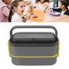 Lunch Box Double Layer Microwave Safe Leakage Proof Stainless Steel