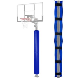 PHENEPUS 72" Tall Basketball Pole Pad, All-Weather Round Basketball Pole Padding Outdoor, 2" Thick Heavy Duty Wrap-Around Protective Pads for Adjustable & Fixed Height Basketball Hoop Poles