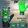 TACTIXXS Soccer Goalkeeper Gloves for Kids Boys Children Youth, Funky