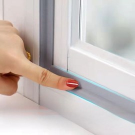 Transparent Draft Blocker Weatherstripping for Balcony Window Gaps Gap Blocker Pad - Gray 14ea