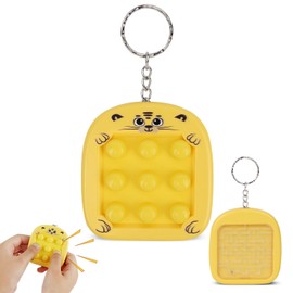 Pop Sensory Toys,Dual-Sided Stress Relief Pop Toy,Maze Game for Kids & Adults Anxiety Relieve,Portable Calm Down Fidget Toys,Party Favors Birthday Gifts for Kid/Teens, Yellow