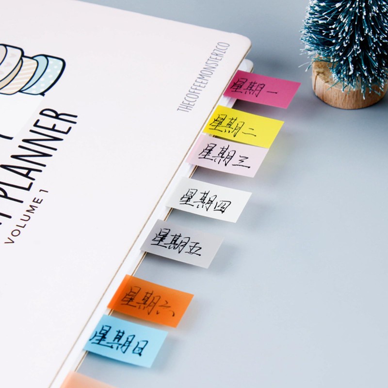 DKDDSSS 1850 Pcs Durable Transparent Sticky Notes Tabs - Clear