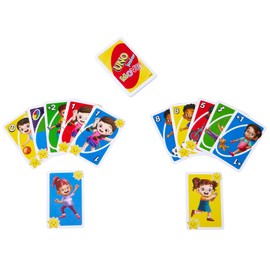 UNO Junior Move! Active Version of the Card Game, 3 Difficulty Levels for Younger Players Entry, Motion Cards, for Children from 3 Years, HNN03