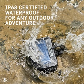 Pelican Marine Waterproof Sling Bag 2L - Crossbody Bag for Women/Men w/Detachable Adjustable Strap and Touchscreen Compatible Phone Compartment - Travel Essentials for Camping, Beach, Cruise, Hiking