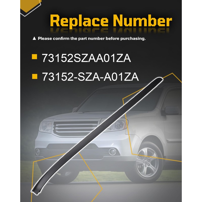 Right A Pillar Passenger Side Windshield Trim Molding Compatible with