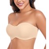 DotVol Seamless Bandeau Unlined Underwire for Large Bust Women's Minimizer