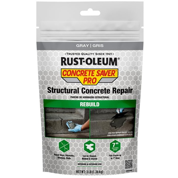 6-Pack of 3 Lbs Rust-Oleum 392532 Gray Concrete Saver Pro
