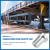 A ABSOPRO Trailer Tandem Slide Stopper Slider Stopper Lock Pin