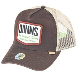 Djinns Trucker Cap Nothing Club #2 Heatdye Heather Grey, dunkelbraun