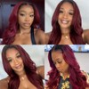 Burgundy Bundles Human Hair Ombre Body Wave Bundle 1B99J Bundles