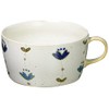 Hasami Pottery Issei Kiln Sweet Flower Handle Bowl, Blue, 400827,