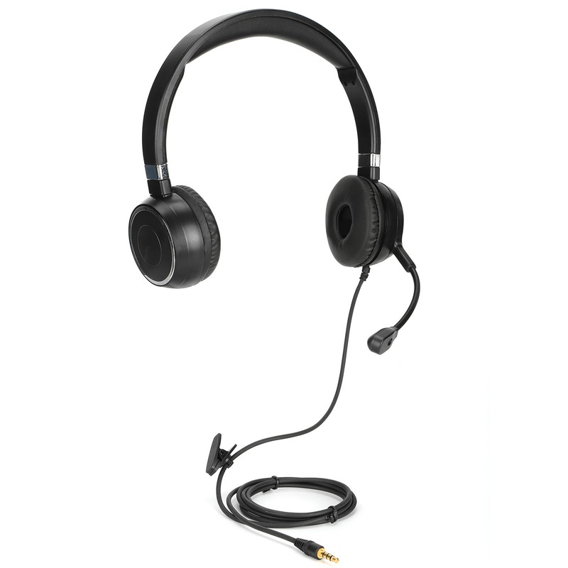 Binaural Headset Office Headset with Mic and Audio Control for
